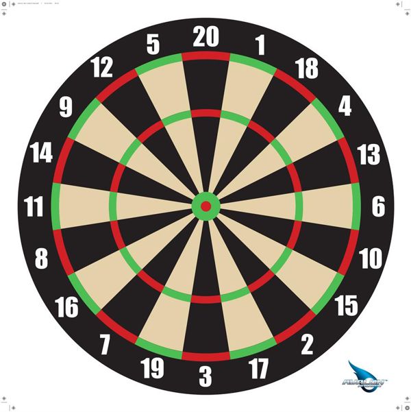 Avalon Dart Board Target Face (pk/25)